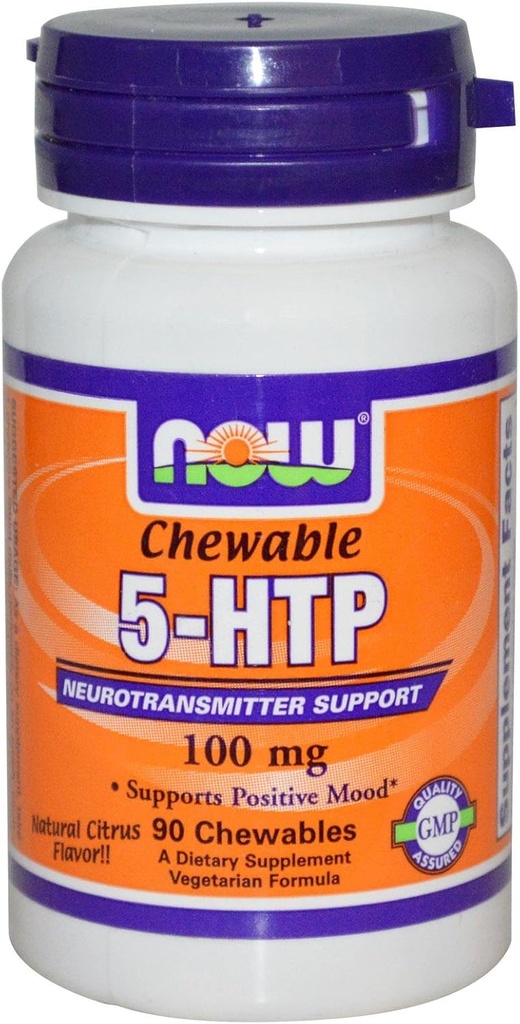 Şimdi Gıdalar 5HTP Chewable Natural Citrus - 100 mg - 90 Chewables