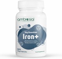 Ambrosial Iron+ 25mg Pack of 1-120 Capsules