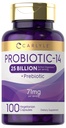 Carlyle Probiyotiks for Men and Women | 25 Milyar CFU | with Prebiyotiks | 100 Capsules | Vegetarian, Non-GMO, & Gluten Free Supplement Supplement