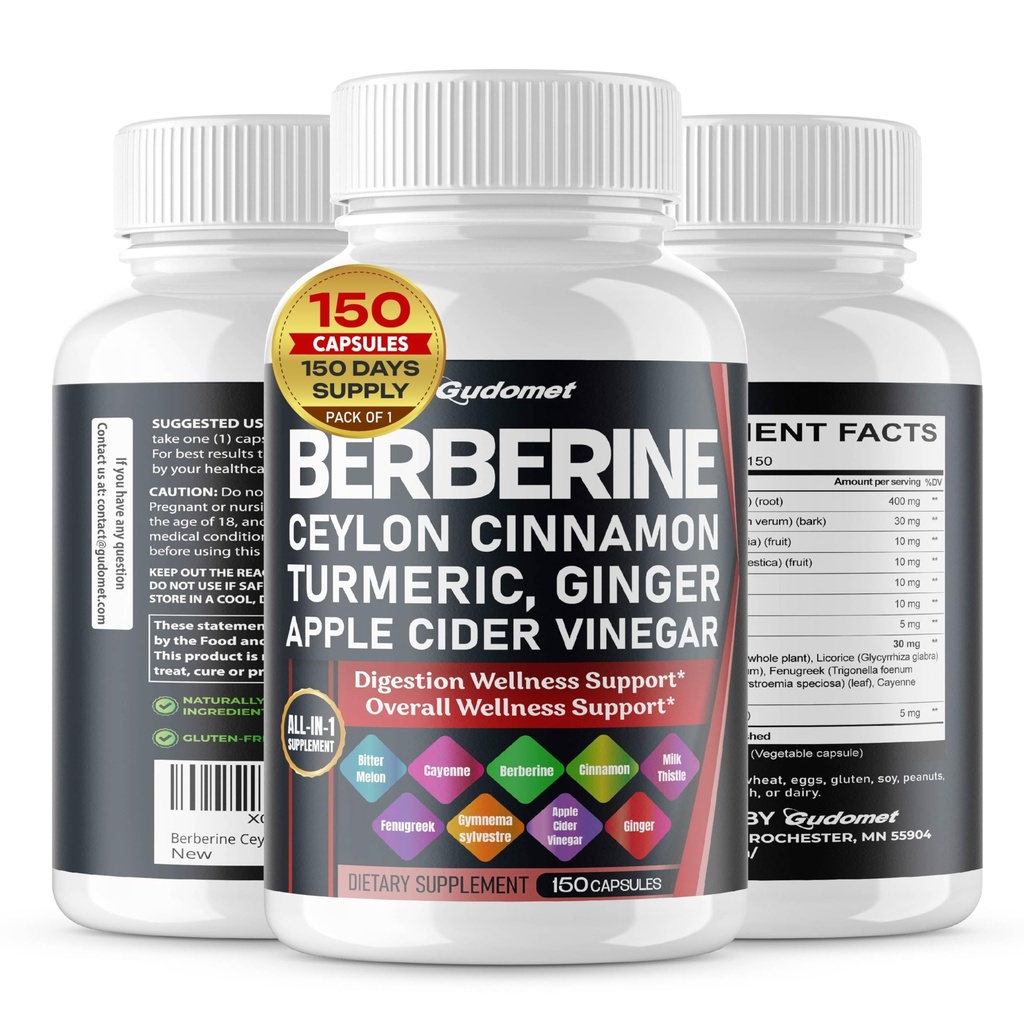 Berberine Ceylon Cinnamon - Bitter MelonVPN Gymnema sylvestre Turmeric Milk Butle Licorice Holy Basil Fenugreek Banaba