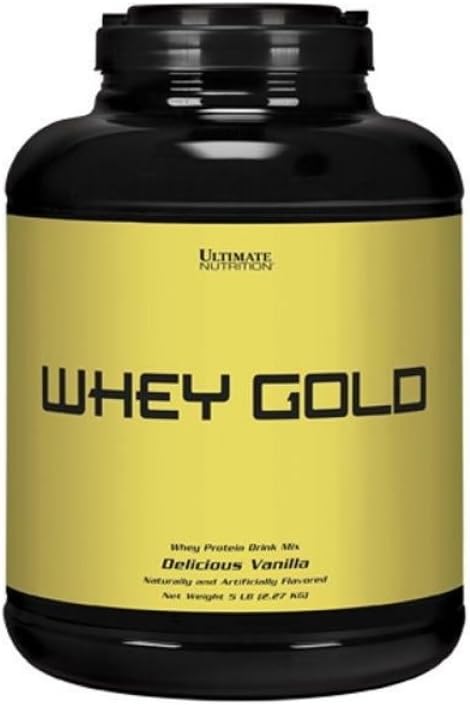Ultimate Nutrition Whey Gold Protein Powder με 20 γραμμάρια πρωτεΐνης, Whey Protein Isolate και Amino Acids για την ανάπτυξη των μυών και την ανάκτηση, 67 Servings, Βανίλια