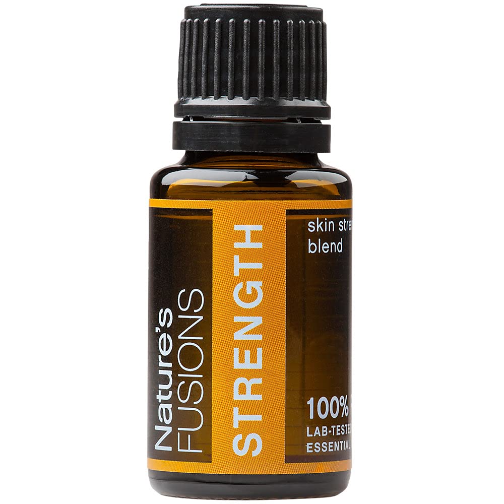 Nature's Fusions Strength, 100% Pure and Natural Essential Oil Mix for Aromaterapi and Topical Use, .5 Fl Oz (Pack of 1) (15 mL)