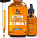 Cat Antibiotic to Help with Cough & Allergies – ​​Antibiotics for Cats to Aid with UTIs and Digestive Moments – HIPS & Joints Support – Attractive Chicken Taste – 2 Oz Bottle