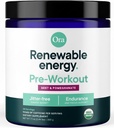 Organic Organic Pre Workout Powder for Men and Women Berry Beet Flavor-Vegan Certified Organic, Soy-Free, Dairy-Free, Gluten-Free-Provides Jitter-Free Energy Boost for Women & Men, 20 Servings