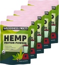 Wilderness Poets, Organik Hemp Protein Tozu - Vegan, Cold-Pressed, Plant bazlı Protein - 4 Pound (Paketi 5)