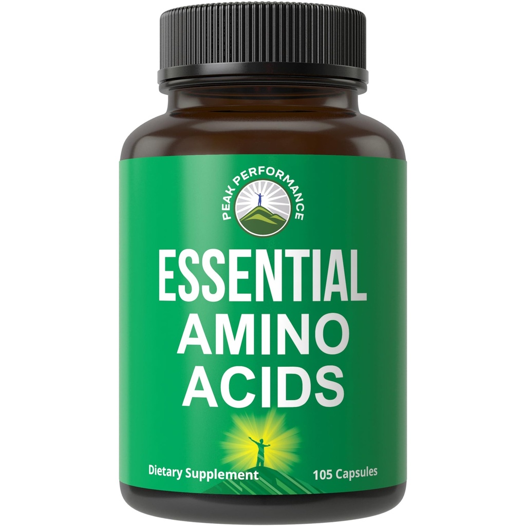 Tüm 9 Temel Amino Asits Supplement. 3X More Leucine for Muscle Recovery, growth. EAA Supplement BCAA / BCAAS Branched Chain replicas Acid. USA Tested EAAs for Men + Women