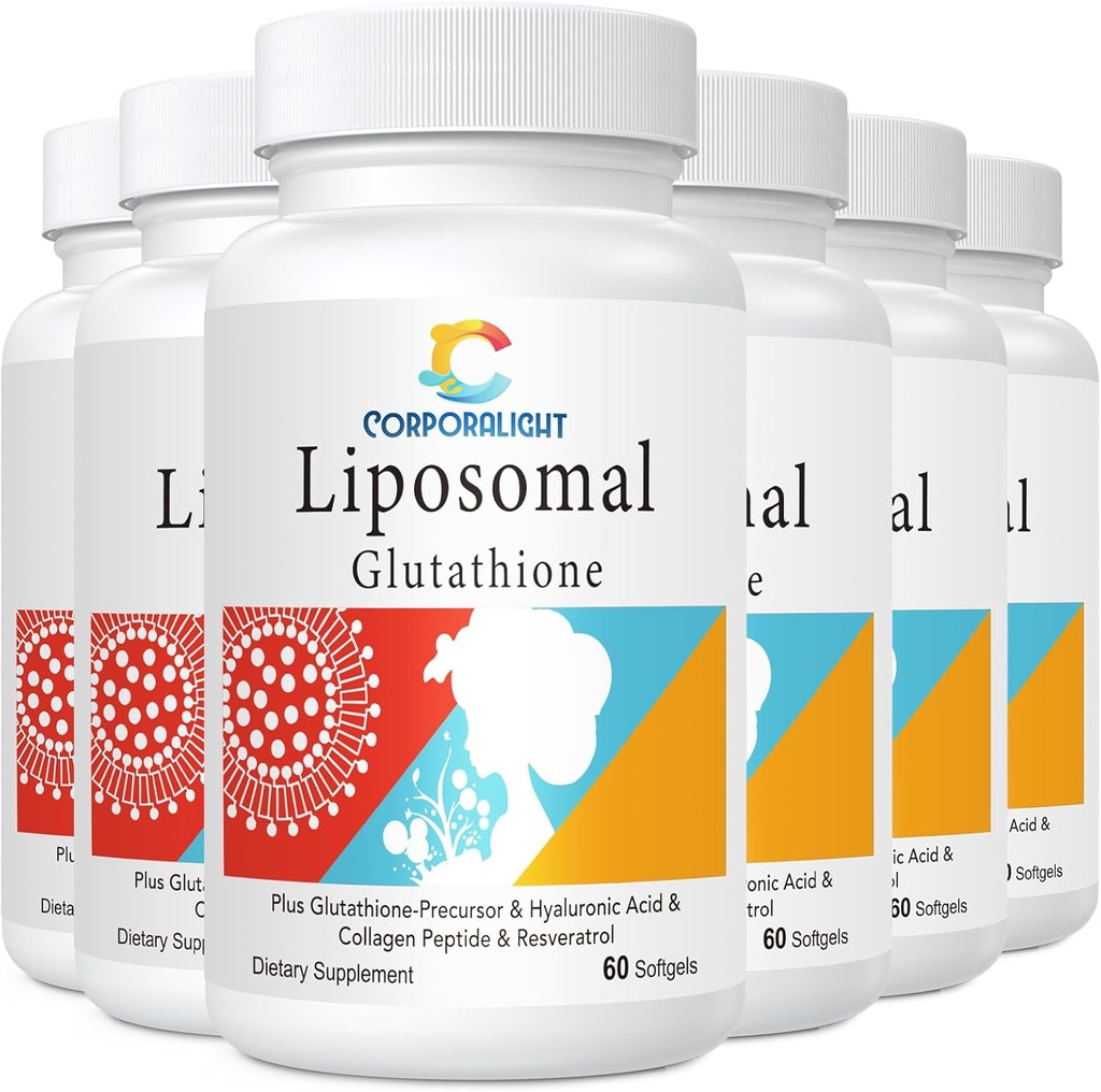 Liposomal Glutathione Softgels, Enhanced Absorption - Liposomal Delivery, Active Form L-Glutathione, Cellular, Immune Function & Liver Detox, Rich in Antioxidant Formula, Gluten Free, 360 Softgels