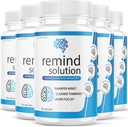 (5 Pack) Memory Advanced Cognitive Brain Health Function Focus Max Concentration Recall Supplement (300 Capsules)