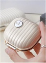 Pill Organizer Case with Carabiner, 7thtments,Compartmentalized columns for Men and Women, Beige (Küçük Süt Beyazı)