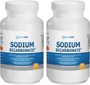 Organic Sodium Bicarbonate Alkaline Capses - Ενισχύει την υγεία των νεφρών, εξουδετερώνει το στομαχικό οξύ με Alkalising Superfoods, υποστηρίζει το ανοσοποιητικό σύστημα και την αθλητική απόδοση, ταχεία ανακούφιση αντιόξινο 2 συσκευασία