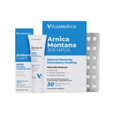 VitaMedica | Arnica Filler Kit Paket | Arnica Montana 30X FF + Arnica & Vitamin K Topical Cream | Vitamin K Topical Cream | Softens, Calms, Moisturizes, & Rest Bruized Skin | Recovery