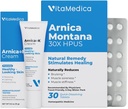 VitaMedica | Arnica Filler Kit Paket | Arnica Montana 30X FF + Arnica & Vitamin K Topical Cream | Vitamin K Topical Cream | Softens, Calms, Moisturizes, & Rest Bruized Skin | Recovery