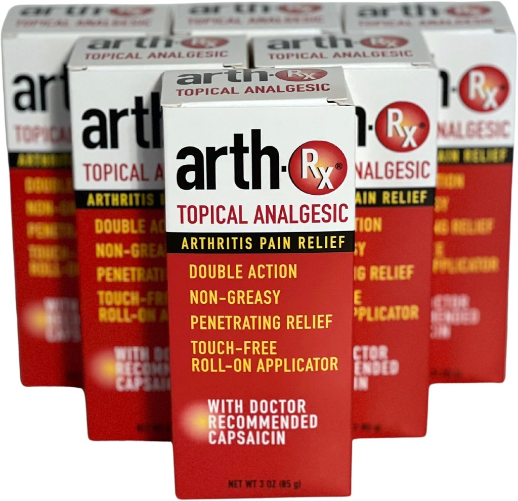 Topical Analgesic Pain Relief Roll-on with Capsaicins for Deep Penetating Pain Relief, Warming Capsaicins for Easing Pain from Arthritis and Muscle Aches and Pains, 18 ozzz