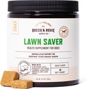 Rocco & Roxie Dog Urine Neutralizer for Lawn, Green Grass Savers for Dog Urine Spot Pees, UTI Health & Bladder Control Supplement with D-Mannose, Apple Cider Vinegar & DL-Methionine, 90ct Soft Chews