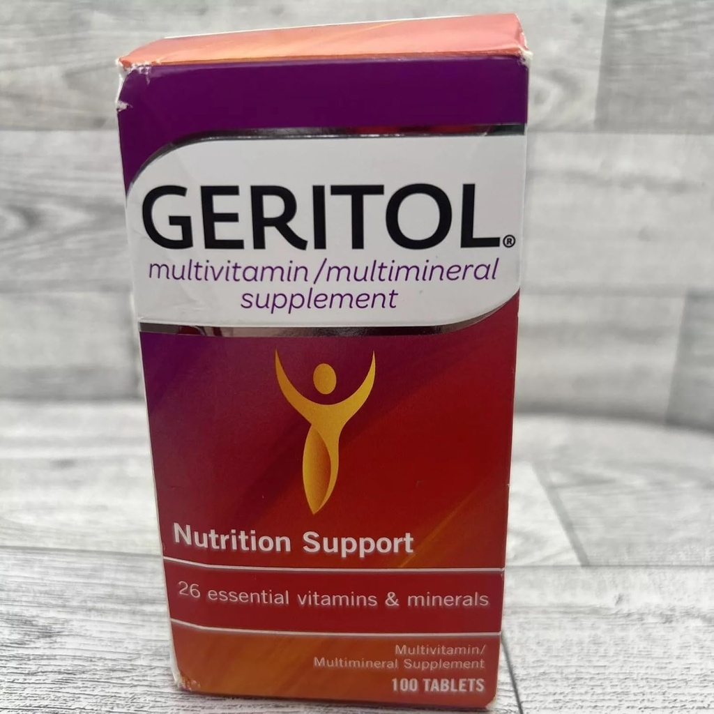 Geritol Πλήρη δισκία 100 δισκία (πακέτο των 8)