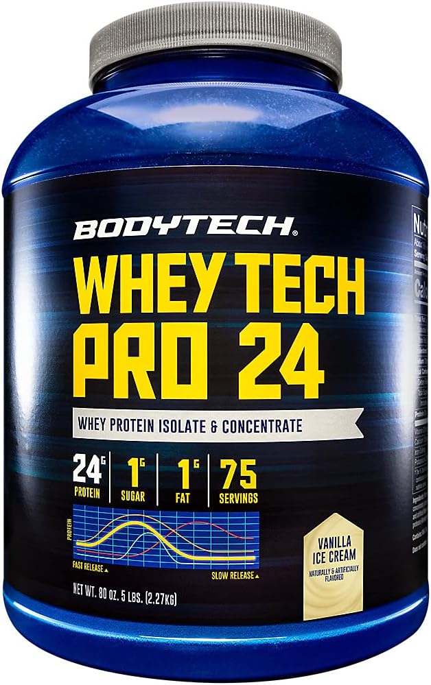 BODYTECH Whey Tech Pro24 Toz Vanilla Dondurma (5 lbs / 75 Hizmet)