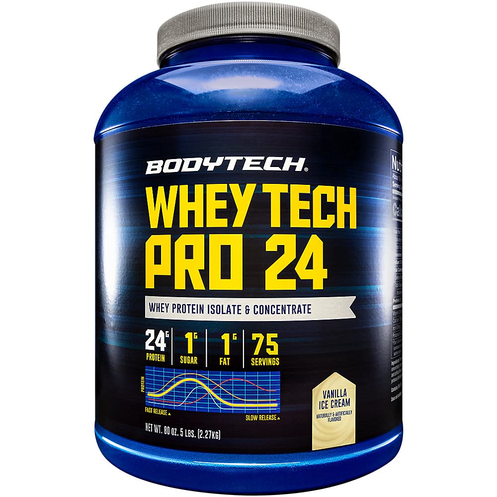 BODYTECH Whey Tech Pro24 Toz Vanilla Dondurma (5 lbs / 75 Hizmet)