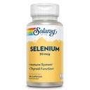 Solaray Selenium 50 mcg, Sağlıklı Immune System, Tiroid Fonksiyonu ve Antioksit Desteği, 100 Capsules
