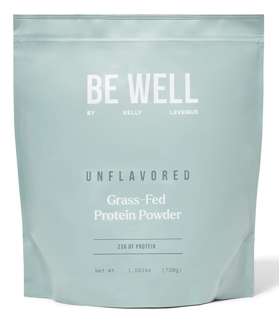 Kelly Unflavored Grass-Fed Beef Protein Tozu, 23G Protein ve Zero Carbs (1 Malzemeler, 30 Hizmet) 9 Amino asit + 3 BCAAs No Soy, No Dairy, Stevia-Free, No Sugar 1.59lb 720g
