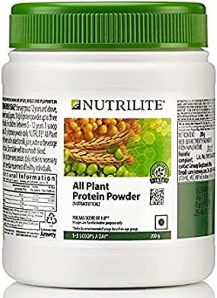 Amway Nutrilite All Plant Protein Powder - 200G And Stylish Hair/Head Band [Assorted] - Combo