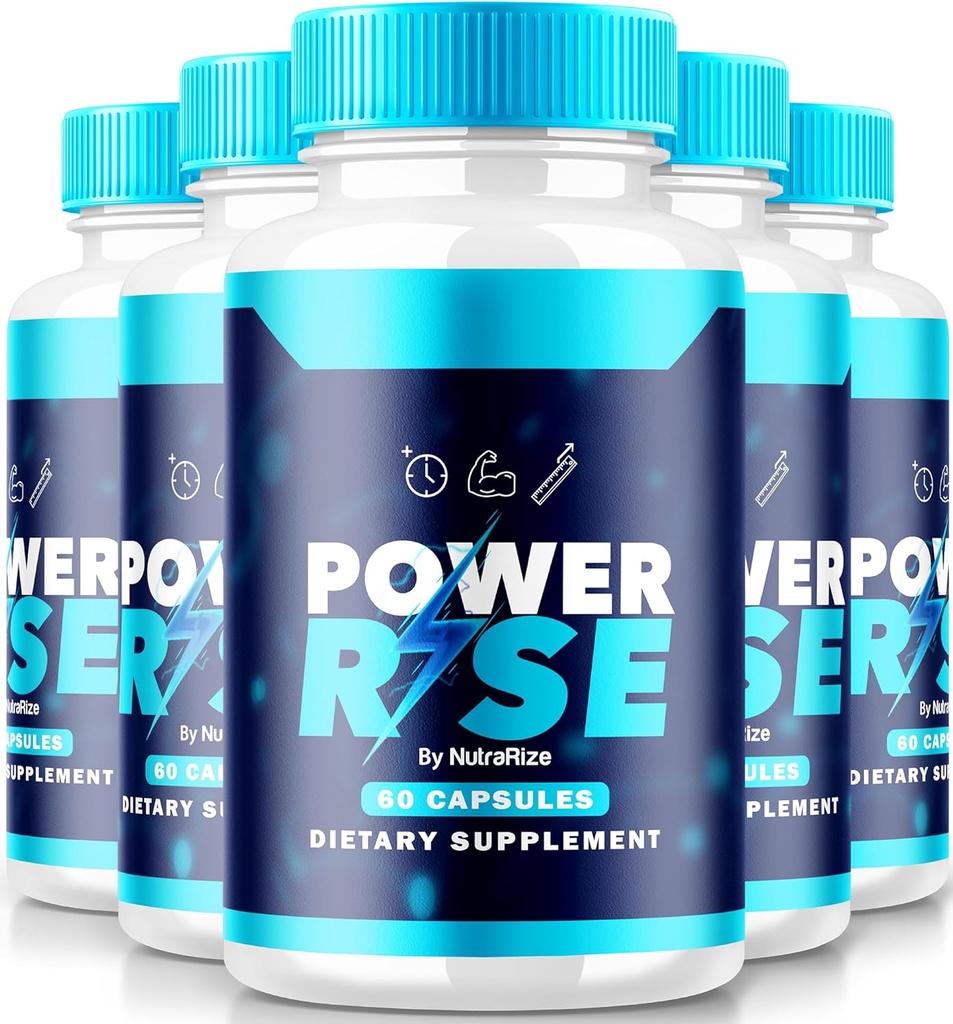 (5 Pack) Erkekler için Güç Yükselişi, Erkekler Pills için Resmi Güç, Peak Performansı ve Genel Sağlık, Premium Power Riser En Capsulas Pastillas Review (300 Capsules)