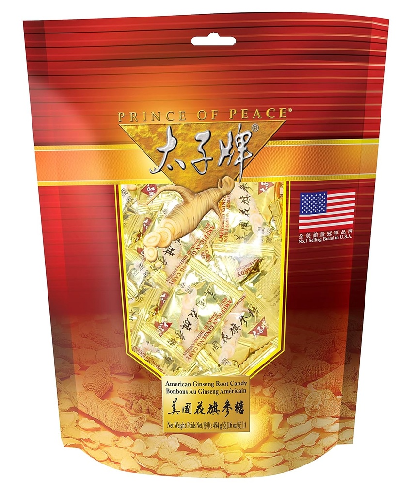 Πρίγκιπας της Ειρήνης, Αμερικανός Ginseng Root Candy (1 LB)