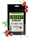 Energy Strips - 50 Mg of Caffiene - Hızlı absorbtion 100% Tüm Doğal Formula - Cranberry Flavor - 30 Strips -