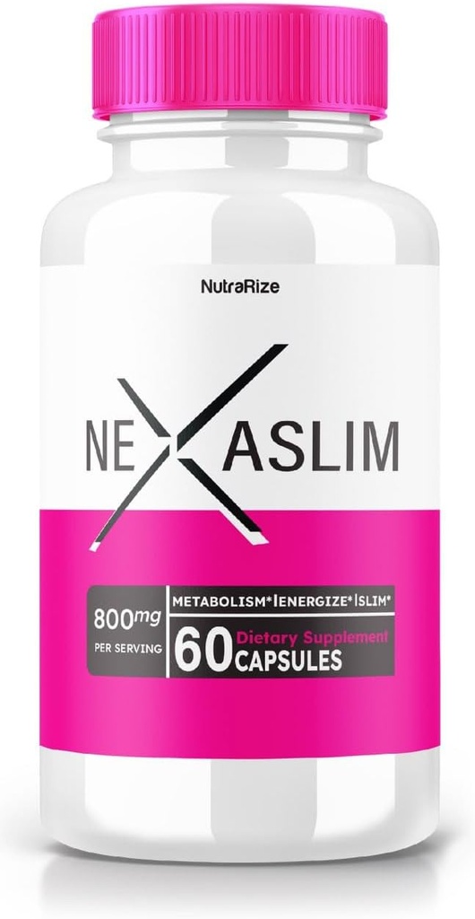 Nexaslim Capsules - Nexaslim Metabolism Booster Formula, Dietary Supplement for Advanced Weight Loss, Maximum Strength All-Natural Pills for Targeting Belly Fat, Nexa Slim Reviews (60 Capsules)