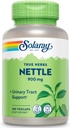 SOLARAY Φύλλο Νέτλ 450mg Υγιεινό Νεφρό, Ουρολοίμωξη και Προστάτης Υποστήριξη Παραδοσιακή Χρήση για Υγιεινή Αλλεργία Ανταπόκριση & Αναπνευστική Ευεξία 180 CT