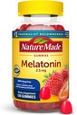 Nature Made Melatonin Gummies 2.5 mg,% 100 Drug Free Sleep Aid for Yetişkinler, Melatonin Supplement 130 Kont, 130 Gün Supply
