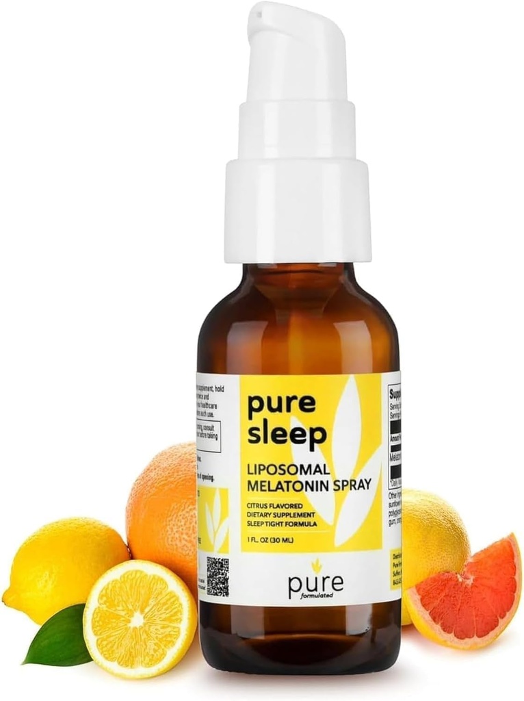 Sleep Liposomal Melatonin Spray – Oral Sleep Spray Fast-Acting Sleep Aid & Immune Support – Citrus Flavor, Alkol-Free, Gluten-Free – 30 ml melatonin for Yetişkinler & Kids