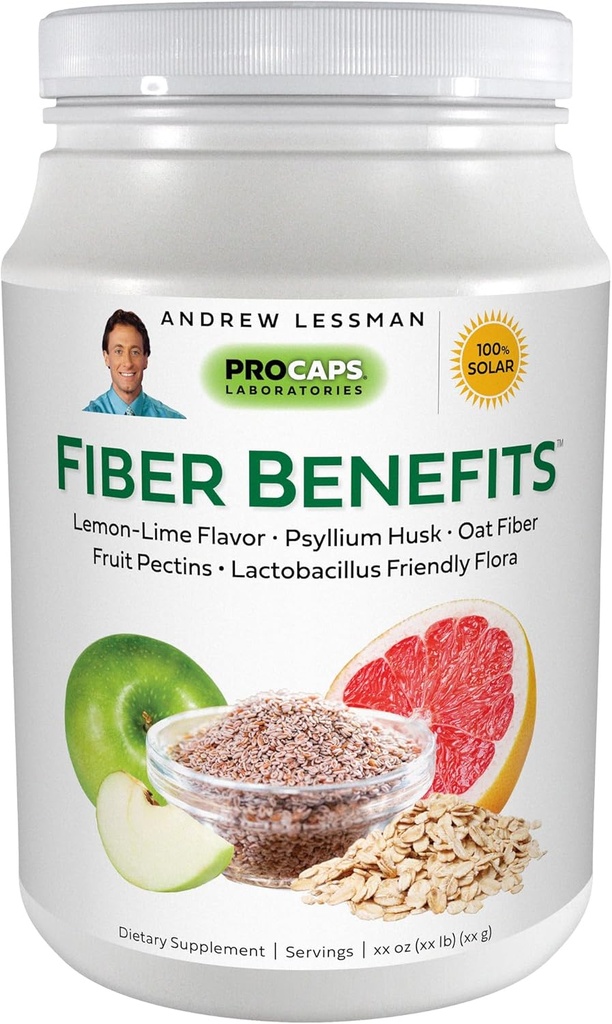 ANDREW LESSMAN Fiber Faydaları Toz 60 Hizmetler - Lemon-Lime, Gentle, Natural ► / In removed Fiber, Düzenliliği teşvik eder, Temizleştirir. Psyllium Husk, Oat, Apple, Grapetre, Guar Gum, Probiyotiks