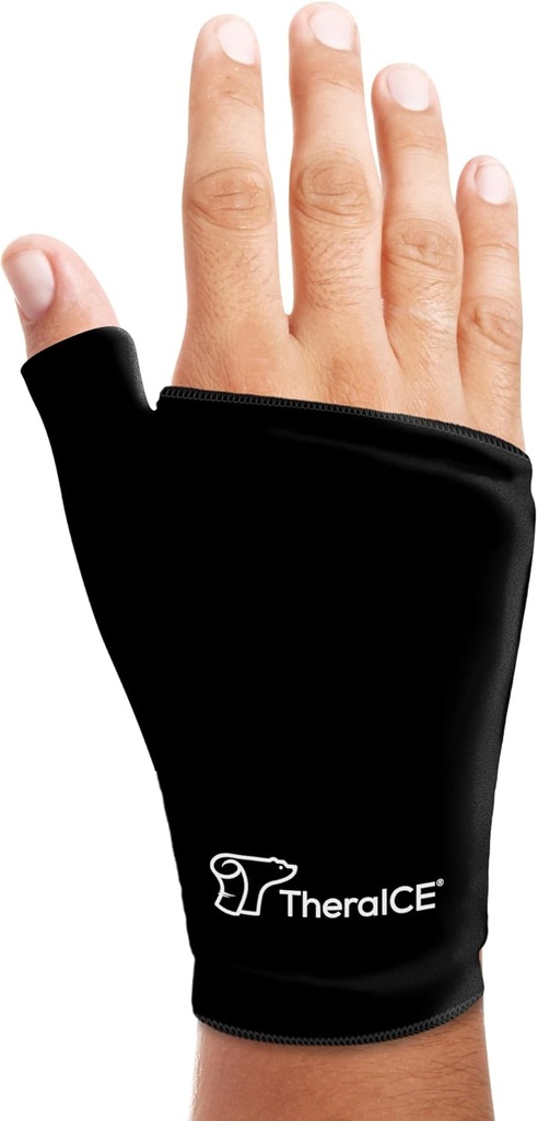 TheraICE Buz Paketi, Hot & Cold Therapy için Ya Hand için Brace - Injuries, Carpal Tünel, Arthritis, De Quervain'in Tenosynovitis - Fits Most Women - S /M