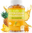 Magnezyum Glycinate Gummies 500 mg | Rahatlama Calm Gummies | Sugar-Free | Non-GMO | Gluten-Free | Vegan-Friendly for Yetişkinler & Kids