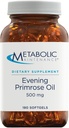 Metabolik Bakım Primrose Oil Capsules - 500 Milligram, Cold Pressed GLA + LA (180 Softgels)