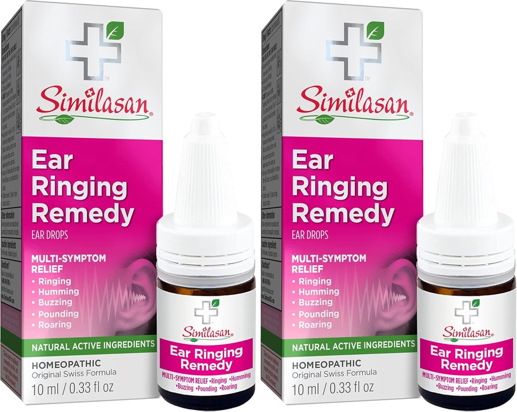 Similasan Ear Ringing Remedy Drops 0.33 Ounce, The Ears, Ringing Ears, Buzzing Ears, Roaring Ears, Humming Ears, and Other Sounds in the Ears