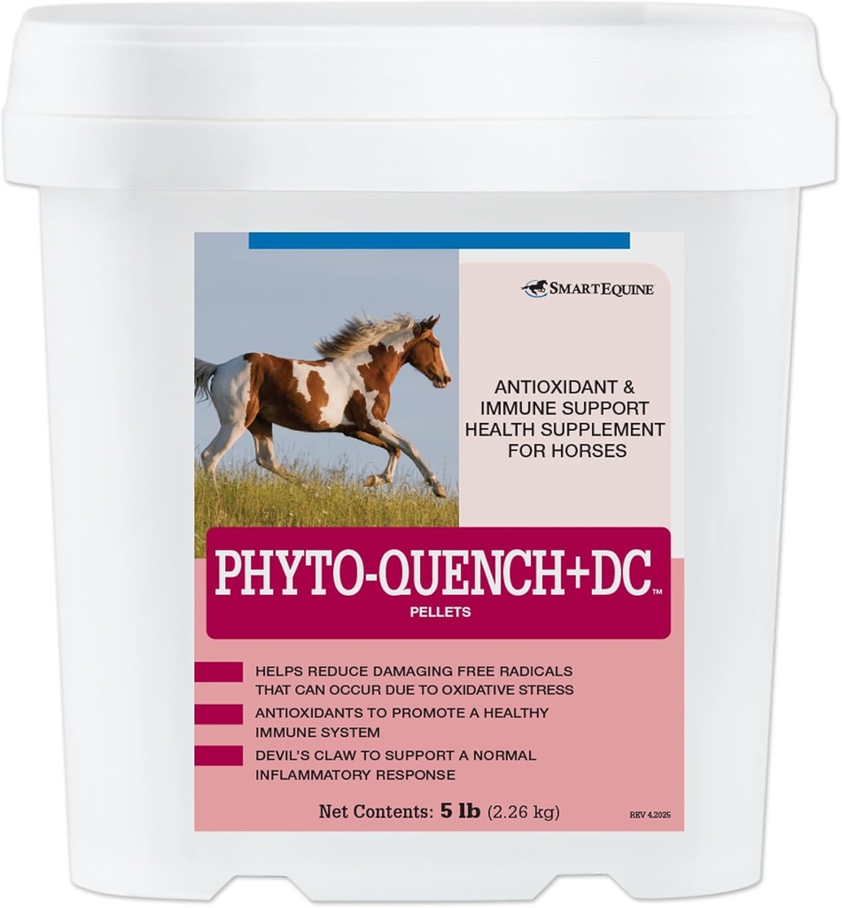 Phyto-Quench + DCTM Ultrasoniks | Kapsamlı At Immune Support with Vitamin E and Plant-Based Antioksi Supplement Horses | 5 lbhopper