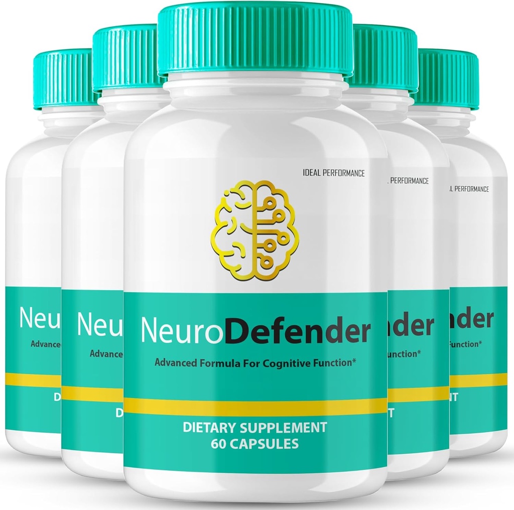 Nöro Defender Beyin Memory ve Focus Capsules NeuroDefender Advanced Formula Brain Health Support Pills, Ekstra Güçlü Nootropics Neuro Defender All Natural Reviews (5 Pack)