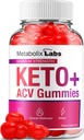 Metabolix Laboratuvarları Keto ACV Gummies - Gelişmiş Formula Metabolix Keto Plus Kilo Yönetimi ACV Gummies Apple Cider Vinegar Metabolix ACV Diyetary Supplement Men Women (60 Gummies)