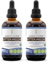 Secrets of the Tribe Bitter Melon USDA Organic | Alcohol-Free Extract, High-Potency Herbal Drops | Made from 100% Certified Organic Bitter Melon (Momordica Charantia) Dried Fruit (2x4 oz)