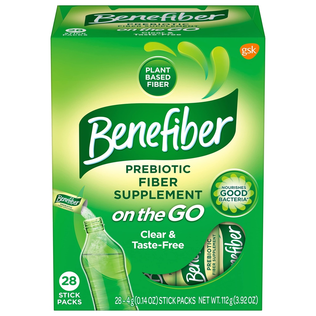 Go Prebiyotik Fiber Supplement Toz Digestive Health, Daily Fiber, Unflavored - 28 Sticks (3.92 Ounces)