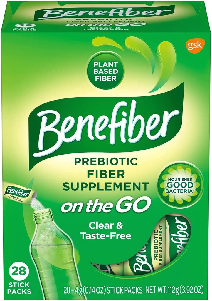 Go Prebiyotik Fiber Supplement Toz Digestive Health, Daily Fiber, Unflavored - 28 Sticks (3.92 Ounces)
