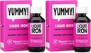 NovaFerrum Pediatrik Bebekler ve Toddler için Sıvı Demir Supplement 4 fl oz (120 mL) - Raspberry Grape- Pack of 2