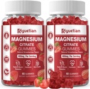 2 Pack Επιπλέον δύναμη Μαγνήσιο Κιτρικό Gummies 800mg - Vegan Gummies - Προάγει υγιή χαλάρωση, μυών, οστών, και την ενεργειακή υποστήριξη για ενήλικες 120 κόμη