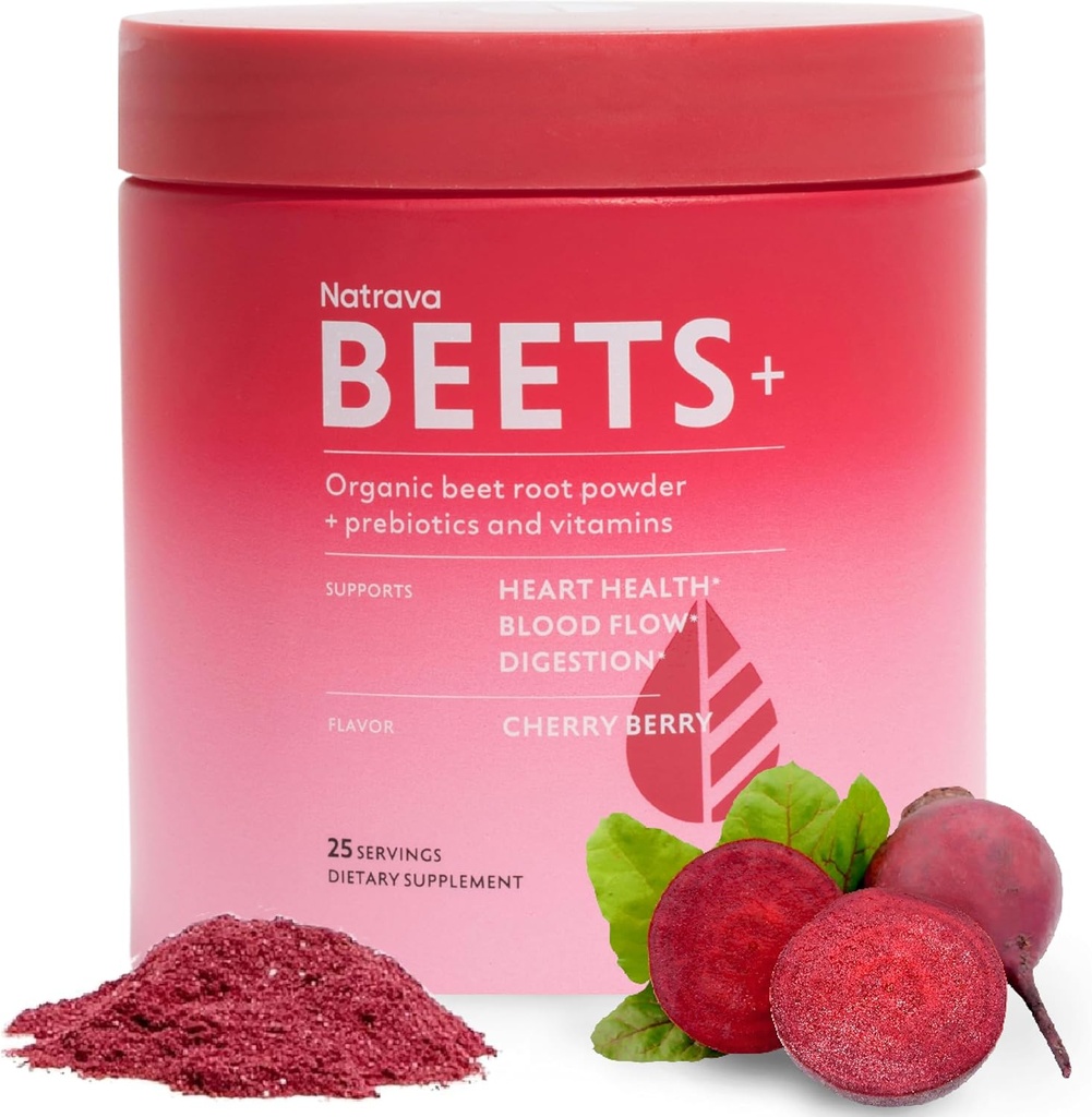 Beets+ Organik Arıt Kök Toz, Kalp Sağlıklı Enerji ve Nitrik Çimento Üretimi için Vitaminler ve Prebiyotikler ile Tanımlanmış
