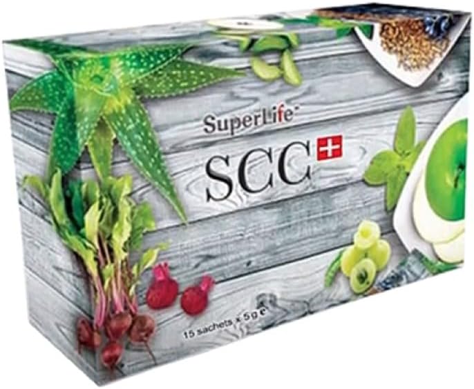 Super Life Colon Care SCC Plus Fiber Probiyotiks Prebiyotiks Aid Digestion stc Fibre Constipation Relief (15 Sachets/Box)