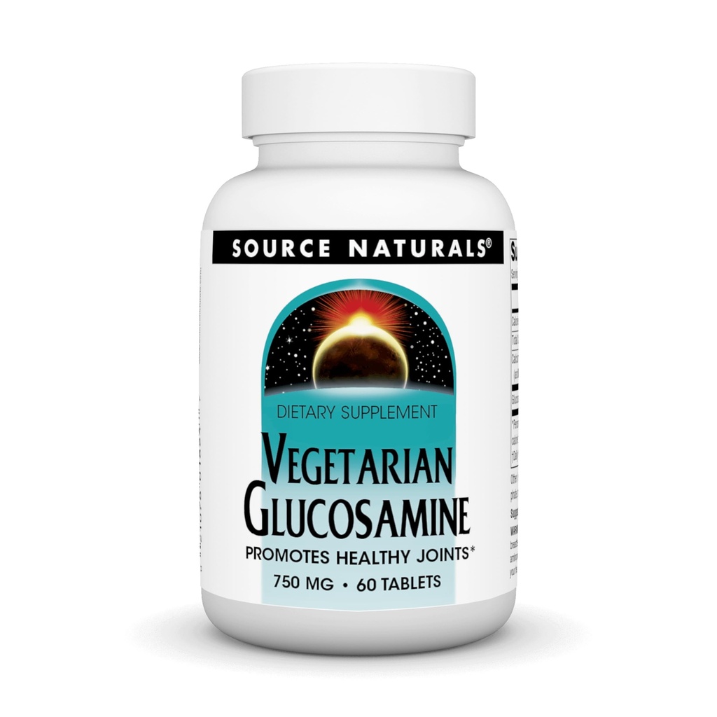 Source Naturals Vegetarian Glucosamine, Sağlıklı Ortakları teşvik eder*, 750 mg - 60 Tablet