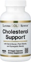 California Gold Nutrition Cholesterol Support with Oat ß-Glucan Inter, Plant Sterols, Veggie & Digestive Mix, 90 Veggie Capsules