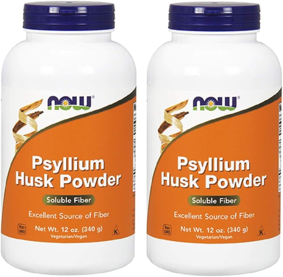 Şimdi Gıdalar Psyllium Husk Toz, 12 Ounce (Pack of 2)