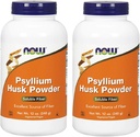 Şimdi Gıdalar Psyllium Husk Toz, 12 Ounce (Pack of 2)